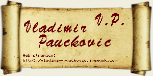 Vladimir Paučković vizit kartica